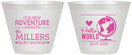 Custom Baby Shower 9 oz Wine Frosted Cups - Hello World | 90013