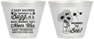 Custom Baby Shower 9 oz Wine Frosted Cups - Mommy To Bee | 90016