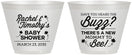 Custom Baby Shower 9 oz Wine Frosted Cups - Mommy To Bee | 90019
