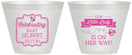 Custom Baby Shower 9 oz Wine Frosted Cups - Little Lady On The Way | 90022