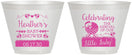 Custom Baby Shower 9 oz Wine Frosted Cups - Little Lady On The Way | 90023