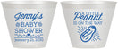 Custom Baby Shower 9 oz Wine Frosted Cups - Peanut On The Way | 90025