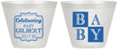 Custom Baby Shower 9 oz Wine Frosted Cups - Celebrating | 90029