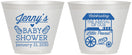 Custom Baby Shower 9 oz Wine Frosted Cups - Little Peanut | 90030