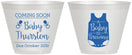 Custom Baby Shower 9 oz Wine Frosted Cups - Baby Is Brewing | 90039