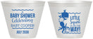 Custom Baby Shower 9 oz Wine Frosted Cups - Little Squirt On The Way | 90045