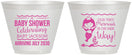 Custom Baby Shower 9 oz Wine Frosted Cups - Mermaid On Her Way | 90046