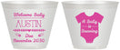 Custom Baby Shower 9 oz Wine Frosted Cups - Baby Is Brewing | 90050