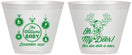 Custom Baby Shower 9 oz Wine Frosted Cups - Oh My Deer Christmas | 90051