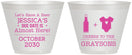 Custom Baby Shower 9 oz Wine Frosted Cups - Due Date Almost Here | 90052