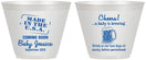 Custom Baby Shower 9 oz Wine Frosted Cups - Made In The Usa | 90079