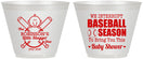 Custom Baby Shower 9 oz Wine Frosted Cups - Baseball | 90090