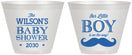 Custom Baby Shower 9 oz Wine Frosted Cups - Little Boy | 90092