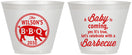 Custom Baby Shower 9 oz Wine Frosted Cups - Bbq | 90110