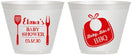 Custom Baby Shower 9 oz Wine Frosted Cups - Beers Bbq Babies | 90114
