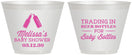 Custom Baby Shower 9 oz Wine Frosted Cups - Bottles | 90115