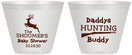 Custom Baby Shower 9 oz Wine Frosted Cups - Hunting Deer | 90118