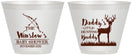 Custom Baby Shower 9 oz Wine Frosted Cups - Hunting Buddy | 90127