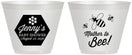 Custom Baby Shower 9 oz Wine Frosted Cups - Mother To Bee | 90153