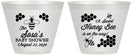 Custom Baby Shower 9 oz Wine Frosted Cups - Honey Bee | 90154