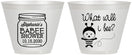 Custom Baby Shower 9 oz Wine Frosted Cups - What Will I Bee | 90156