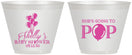 Custom Baby Shower 9 oz Wine Frosted Cups - Shes Going To Pop | 90157