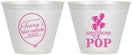 Custom Baby Shower 9 oz Wine Frosted Cups - Shes Going To Pop | 90160