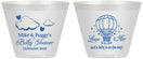 Custom Baby Shower 9 oz Wine Frosted Cups - Love Is In The Air | 90163