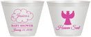 Custom Baby Shower 9 oz Wine Frosted Cups - Heaven Sent | 90166