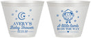 Custom Baby Shower 9 oz Wine Frosted Cups - Little Lamb On The Way | 90167