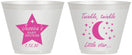 Custom Baby Shower 9 oz Wine Frosted Cups - Twinkle Twinkle Little Star | 90168