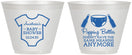 Custom Baby Shower 9 oz Wine Frosted Cups - Popping Bottles | 90169