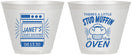 Custom Baby Shower 9 oz Wine Frosted Cups - Stud Muffin | 90182