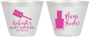Custom Baby Shower 9 oz Wine Frosted Cups - Mani Thanks | 90184
