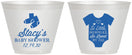 Custom Baby Shower 9 oz Wine Frosted Cups - Loved By All | 90188