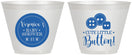 Custom Baby Shower 9 oz Wine Frosted Cups - Cute Little Button | 90189