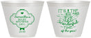 Custom Baby Shower 9 oz Wine Frosted Cups - Christmas | 90190