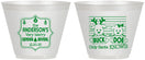 Custom Baby Shower 9 oz Wine Frosted Cups - Christmas Gender Reveal | 90194