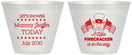 Custom Baby Shower 9 oz Wine Frosted Cups - Little Firecracker | 90198