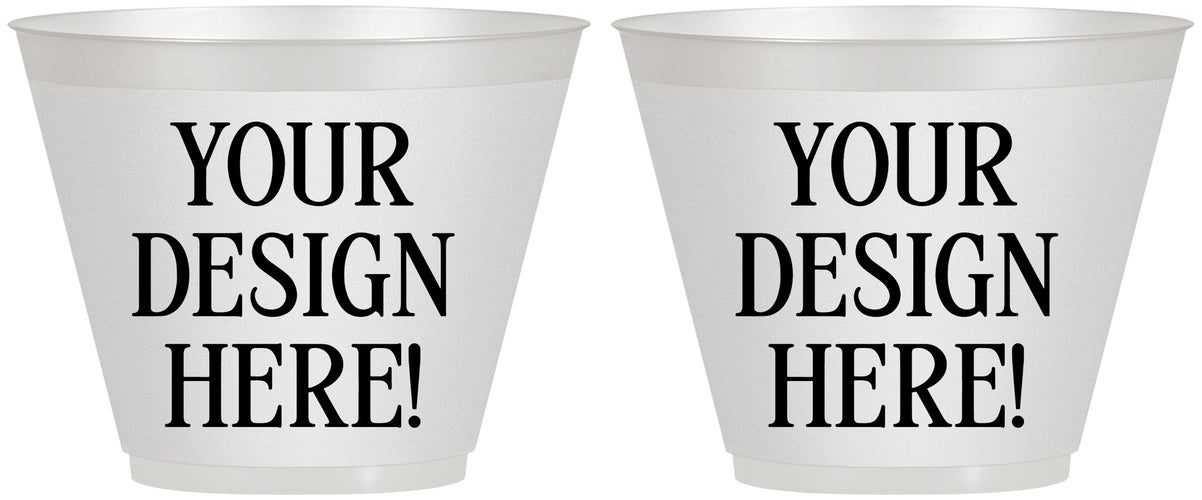 9 oz Wine Frosted Cups - Design Your Own