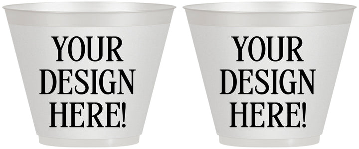 9 oz Wine Frosted Cups - Design Your Own