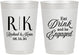 Personalized Engagement 10 oz Frosted Cups - Eat Drink Be Engaged | 10000