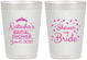 Personalized Bridal Shower 10 oz Frosted Cups - Shower The Bride | 100001