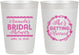 Personalized Bridal Shower 10 oz Frosted Cups - She's Getting Married | 100003