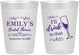 Personalized Bridal Shower 10 oz Frosted Cups - I'll Drink To The That | 100006