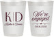 Personalized Engagement 10 oz Frosted Cups - We Are Engaged | 10001