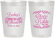 Personalized Bridal Shower 10 oz Frosted Cups - Cheers To The Bride | 100019