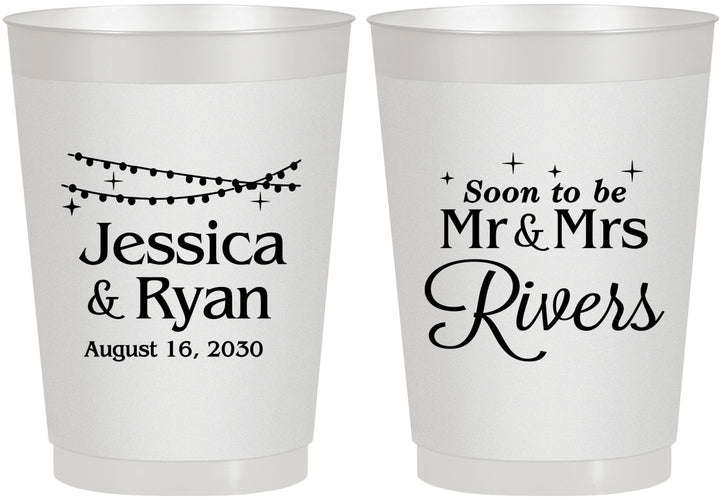 Personalized Engagement 10 oz Frosted Cups - Soon To Be Mr And Mrs | 10008