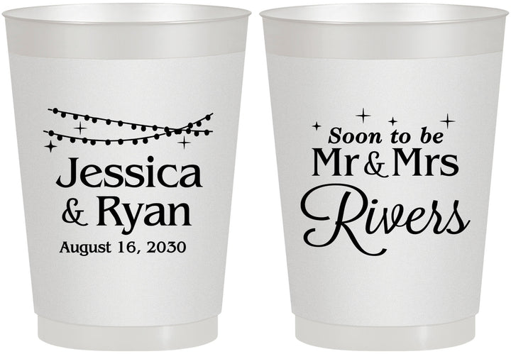 Personalized Engagement 10 oz Frosted Cups - Soon To Be Mr And Mrs | 10008