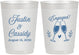 Personalized Engagement 10 oz Frosted Cups - Engaged | 10013